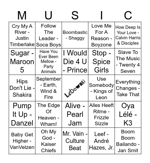 403 Bingo Card