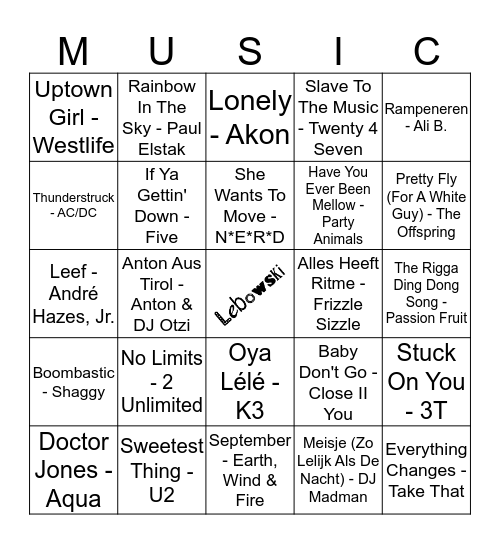 408 Bingo Card