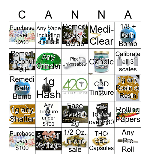 ~Bingo Bliss~  Monday 08-18-2017  Bingo Card
