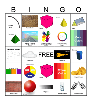 Elements of Art Bingo Card