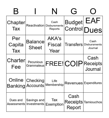 Retreat Bingo Card