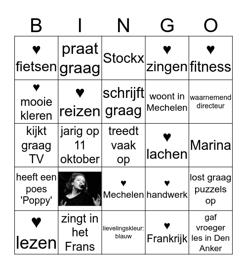 Onze nieuwe directie Bingo Card