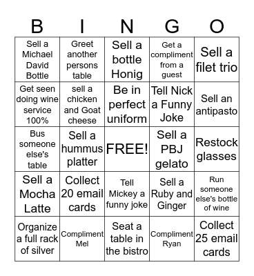 Pintripes Bingo! Bingo Card