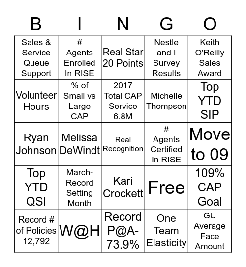 Gerbr Life - 50 Years of Awesome Bingo Card