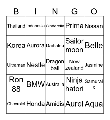 Arkan sang juara! Bingo Card