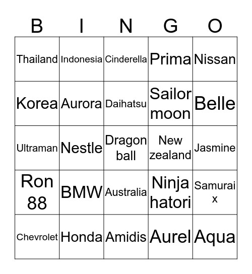 Arkan sang juara! Bingo Card
