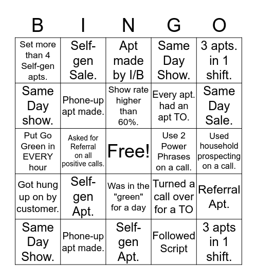 BDC Septmeber Bingo  Bingo Card