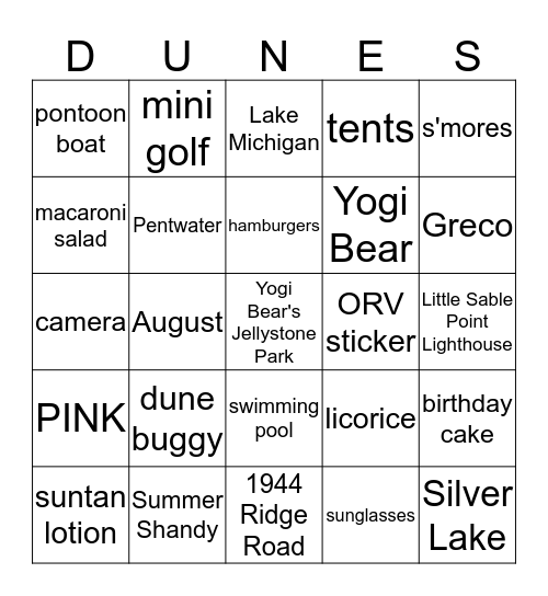 BROEKHUIS BIRTHDAY BASH Bingo Card