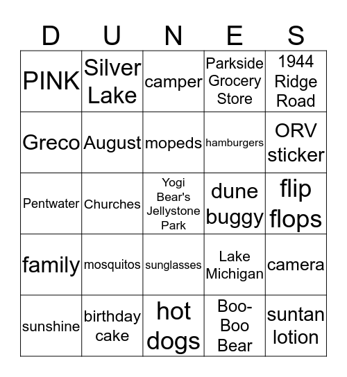 BROEKHUIS BIRTHDAY BASH Bingo Card