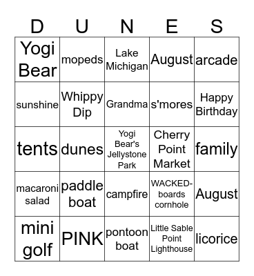 BROEKHUIS BIRTHDAY BASH Bingo Card