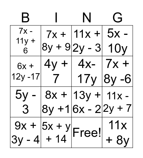9x 3y 4 11x 2y 3 7x 11y 6 8x 8y 1 5x 10y 11x 2y 7 4x 17y 7x 8y 6