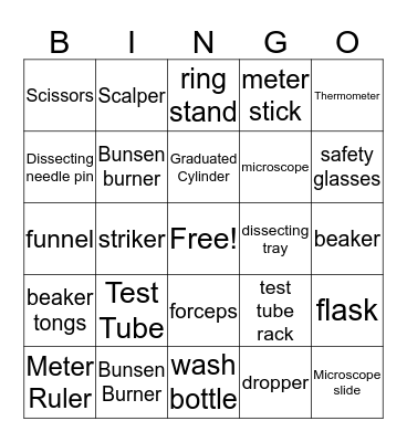 Sergio's Bingo Card