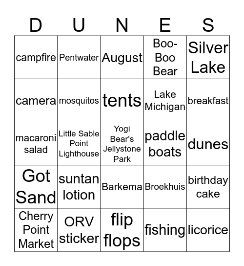 BROEKHUIS BIRTHDAY BASH Bingo Card