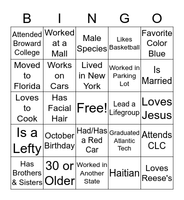 Marc's 30th Surprise Bingo Card