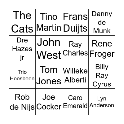 Ronde 1 Bingo Card