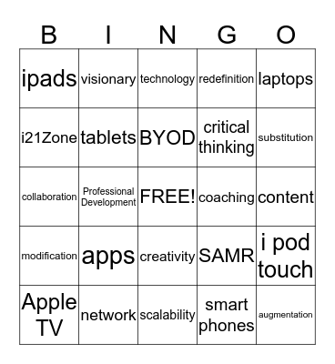 Connect to Learn Bingo Card
