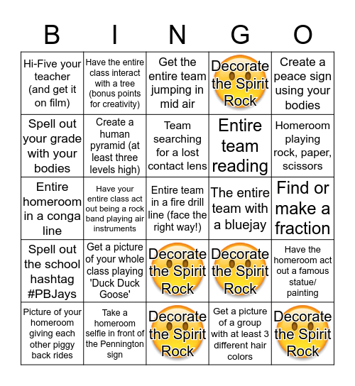 TeamBuilding Day Bingo Card