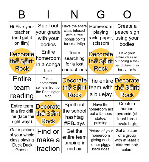 TeamBuilding Day Bingo Card