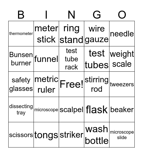 Aliyas card Bingo Card