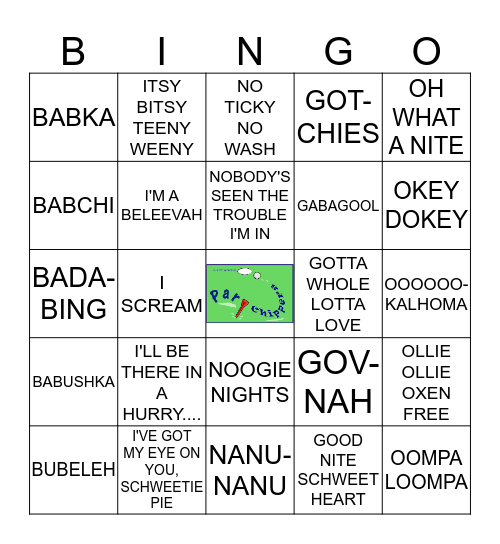 PAR TEE CHIPPER SHLINKENDORGEN Bingo Card