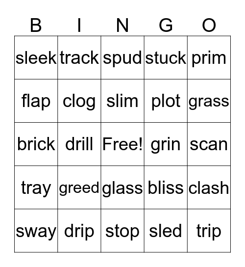 Bingo Blast Bingo Card