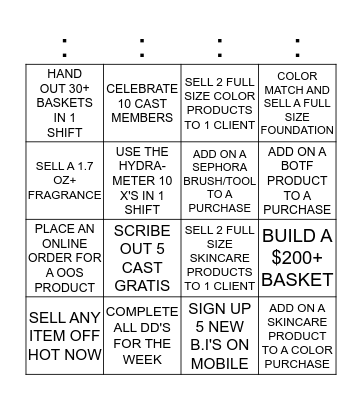 BACK TO SKOOL BLACKOUT BINGO Card