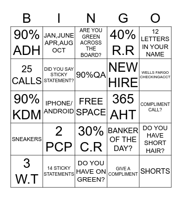"YBAVERAGE" Bingo Card