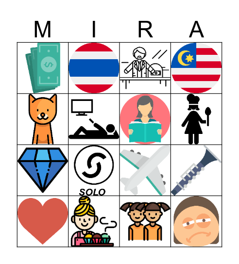 MIRA RAUL  Bingo Card