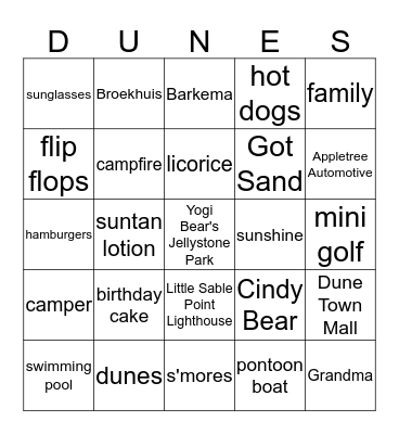 BROEKHUIS BIRTHDAY BASH Bingo Card