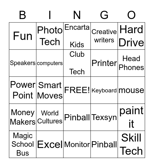 Tech Lab Bingo Card