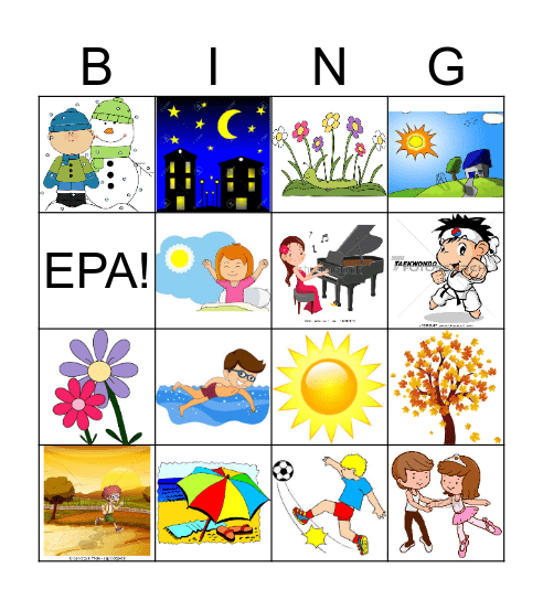 Every Day Bingo Card