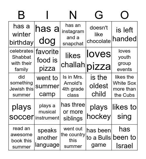 Find someone who.... (and put their name in the box!) Bingo Card