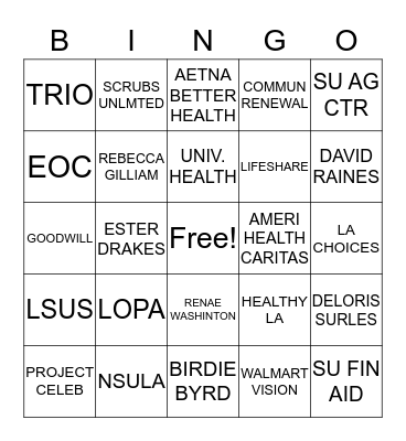 STUDENT MIXER Bingo Card