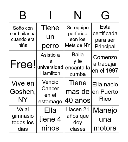 BINGO... Bingo Card