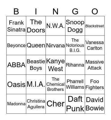 VULGAR DISPLAY OF POPULAR CULTURAL CAPITAL Bingo Card
