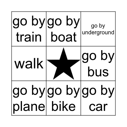 PW 2 Unit 9 Bingo Card