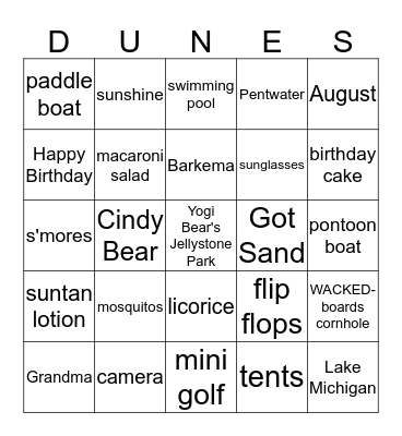 BROEKHUIS BIRTHDAY BASH Bingo Card