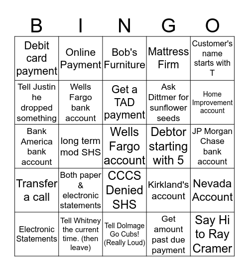CS Bingo Card