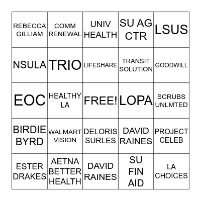 STUDENT MIXER SCAVENGER HUNT Bingo Card