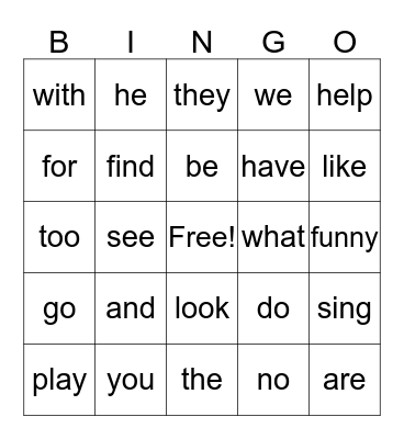 BTS, L1, L2 Bingo Card