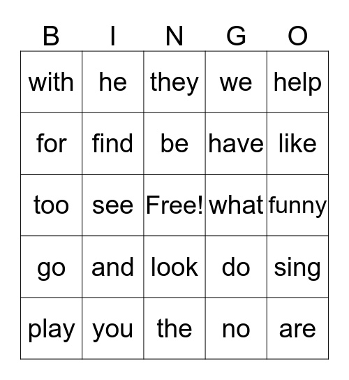 BTS, L1, L2 Bingo Card