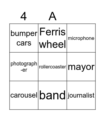 Good Job Bingo Card