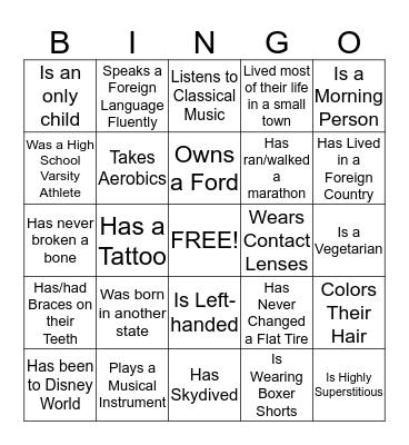 CHELSEA NEW TEACHER ORIENTATION - WELCOME! Bingo Card