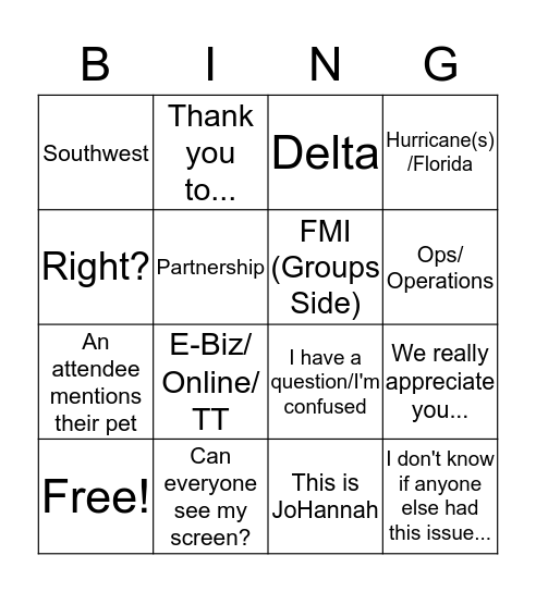 CS Call 9/8/17 Bingo Card