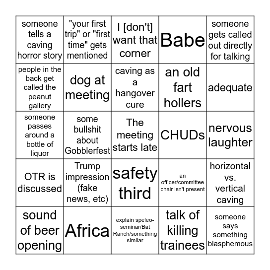 VPICC Bingo Card