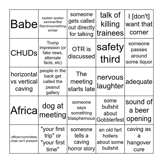 VPICC Bingo Card