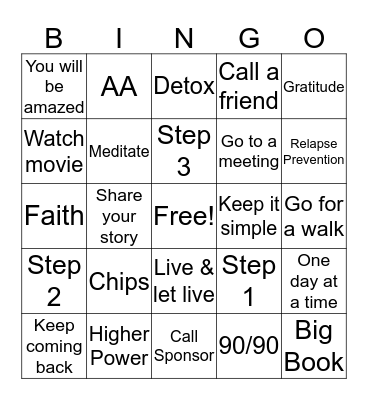 Spirit Seekers Bingo Card