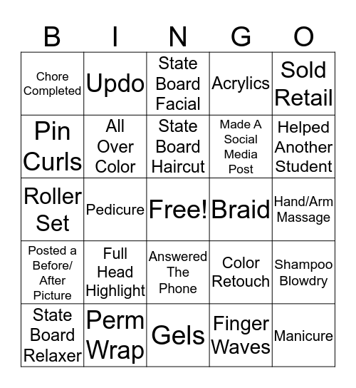 Clinic Floor Bingo Card