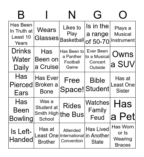 Charles and Charese Housewarming Bingo Card