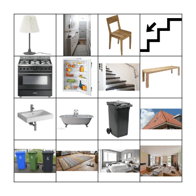 bingo plaatjes huis Bingo Card